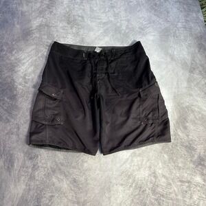 Vintage Quiksilver black baggy board shorts‎